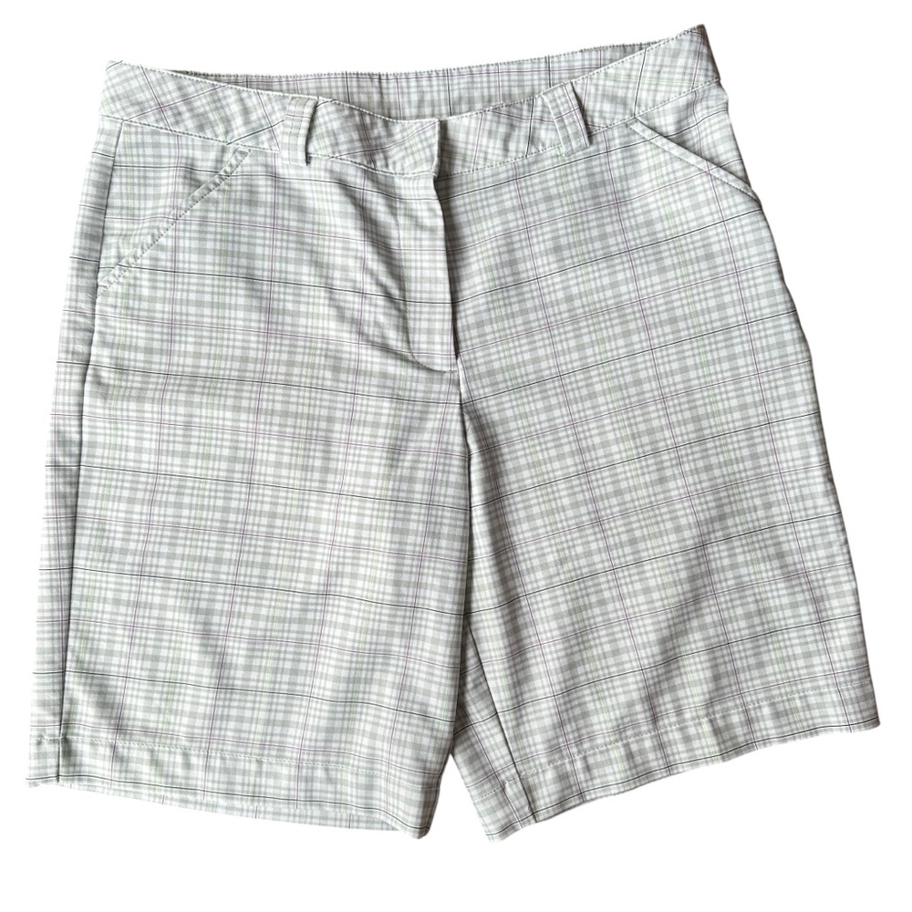 Tommy Armour Plaid Golf Shorts Sz 10 Dri-Logic Stretch NWOT No Flaws